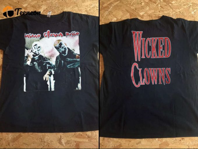 Wicked Clowns 1999 T-Shirt: Insane Clown Posse Icp Tour Rap Shirt 1