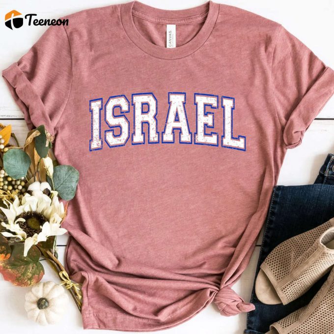 Retro Israel Shirt: Souvenir &Amp;Amp; Gift I Love Israel Diaspora Sweatshirt Cute Israel 1