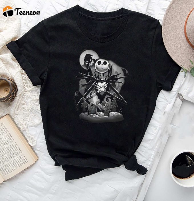 Spooky Style: Jack Skellington Nightmare Before Christmas T-Shirt – Jack &Amp;Amp; Sally Shirt 1