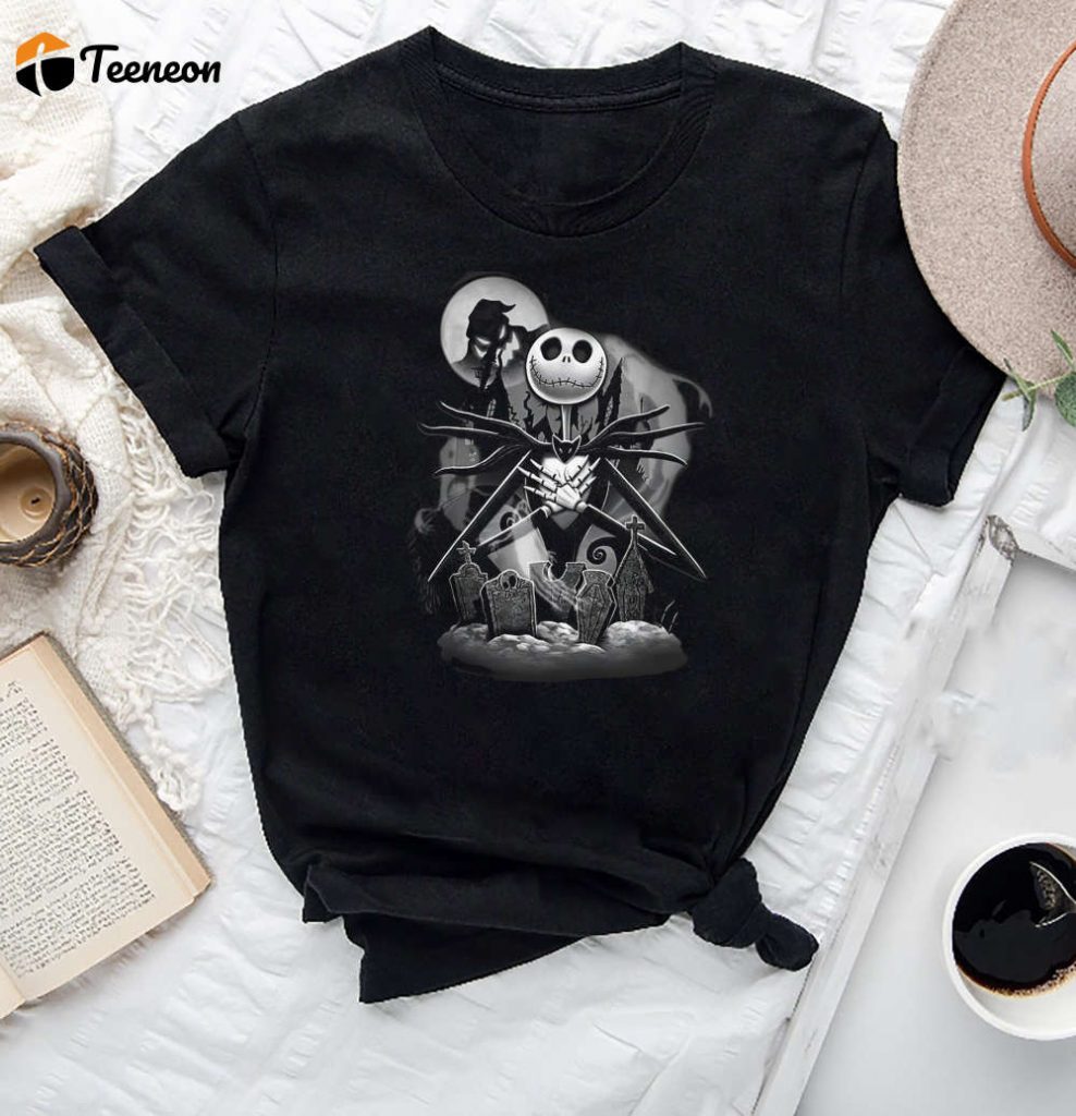 Spooky Style: Jack Skellington Nightmare Before Christmas T-Shirt – Jack &Amp; Sally Shirt 2