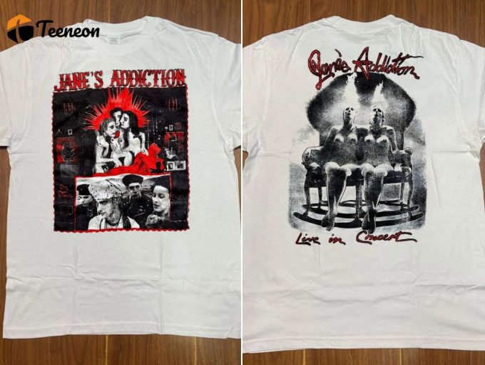 Vintage Jane S Addiction Concert Tee: 90S Tour Shirt – Rock Music Merch 1