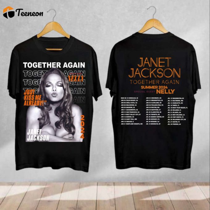 Janet Jackson Together Again Tour 2024 T-Shirt: Official Merch For Fans 1