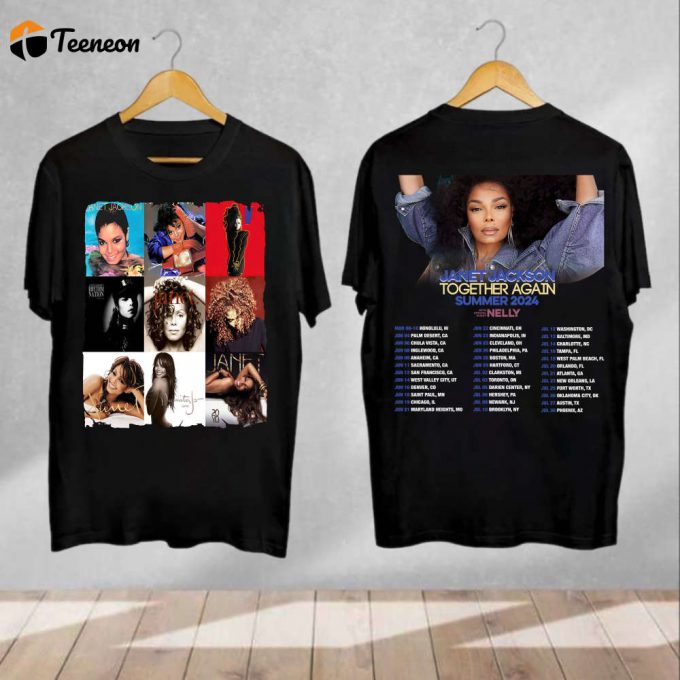 Exclusive Janet Jackson Tour 2024 Shirt: Together Again Concert Tee - Vintage Fan Gift 1