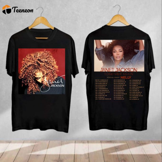 Janet Jackson Vintage T-Shirt: Together Again Tour 2024 Shirt - Fan Gifts 1