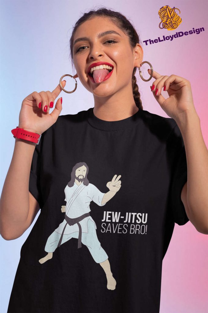 Jesus Karate T-Shirt: Jew Jitsu Saves Bro Unisex Vintage Tee Perfect Jesus Gift 2