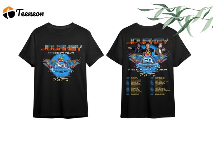 Unleash Your Journey Spirit With The Limited Edition Journey Freedom Tour 2024 Shirt - Journey With Toto Concert Merchandise For Die-Hard Fans! (174 Characters) 1