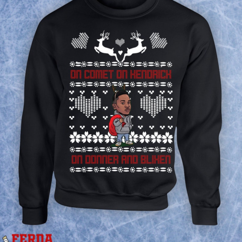 Get Festive with Kendrick Lamar Christmas Ugly Sweatshirt – Limited Edition Holiday Apparel