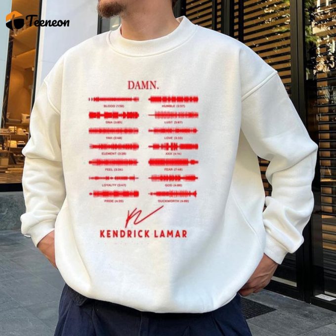 Shop The Kendrick Lamar Damn Album Shirt - Exclusive Music Merchandise 1