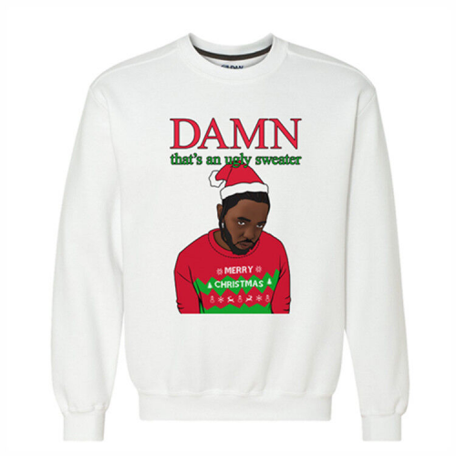 Get in the Holiday Spirit with Kendrick Lamar Damn Christmas Sweatshirt – Limited Edition Festive Apparel