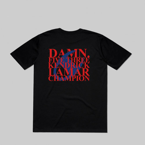 Limited Edition Kendrick Lamar x Champion DAMN T-Shirt – Exclusive Collaboration for Hip-Hop Fans