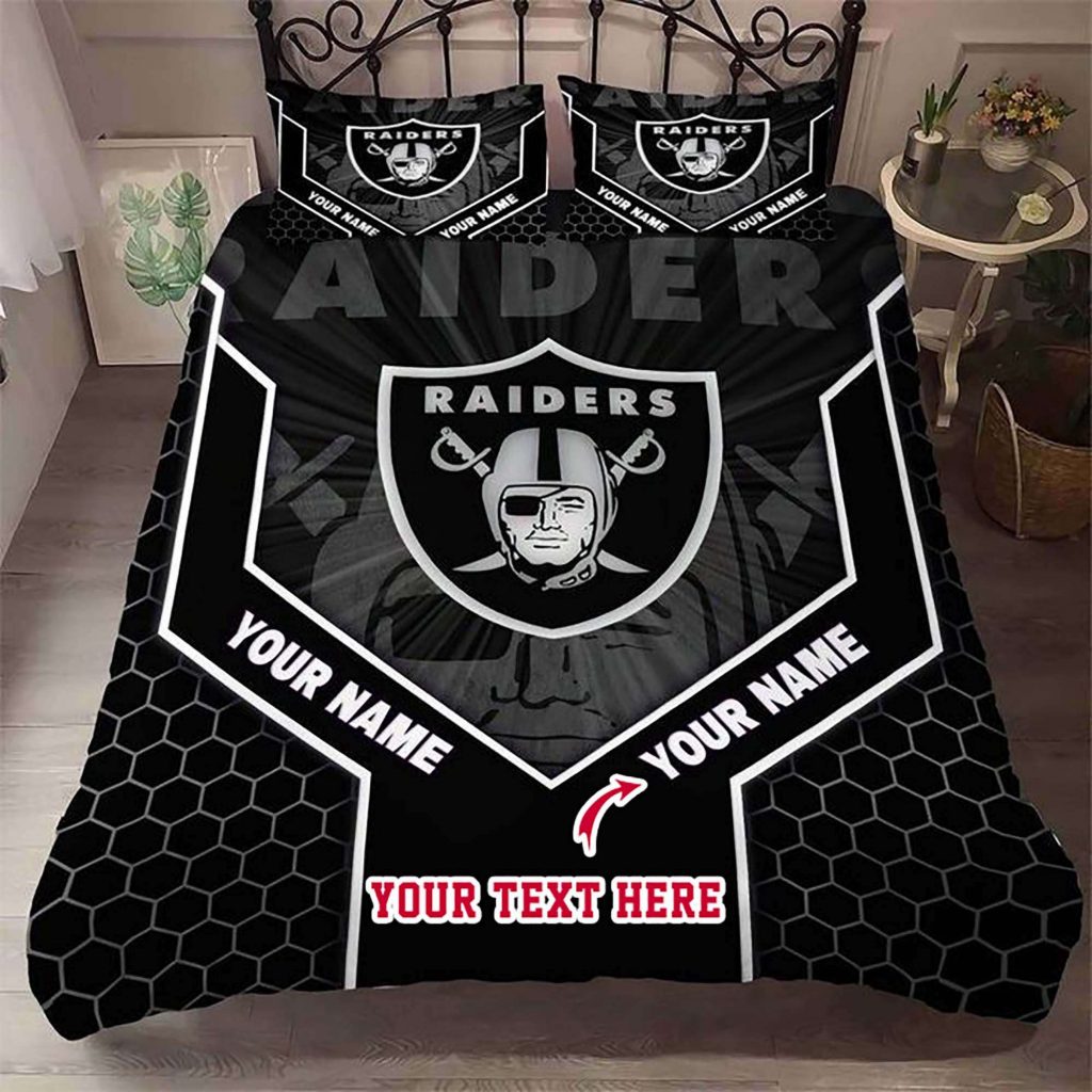 Custom Las Vegas Raiders 89 Football Bedding Set Gift For Fans - Perfect Gift For Fans! 2