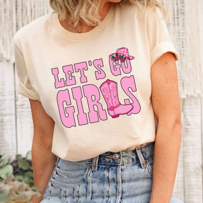 Let S Go Girls Country Girl T-Shirt - Comfort Colors Cowgirl Shirt 2