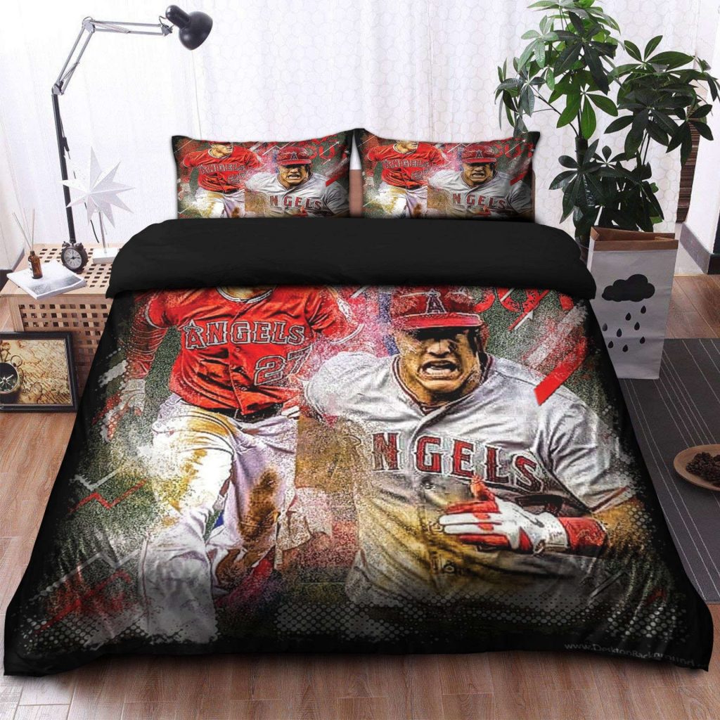 Ultimate Los Angeles Angels Mike Trout Bedding Set Gift For Fans - Perfect Gift For Fans V1 2