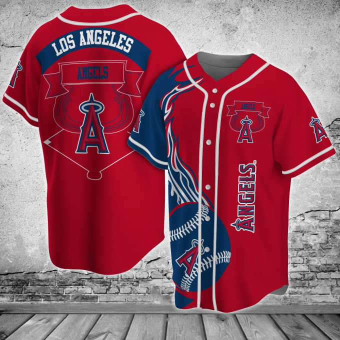 Los Angeles Angels Mlb Baseball Jersey Shirt Classic 2