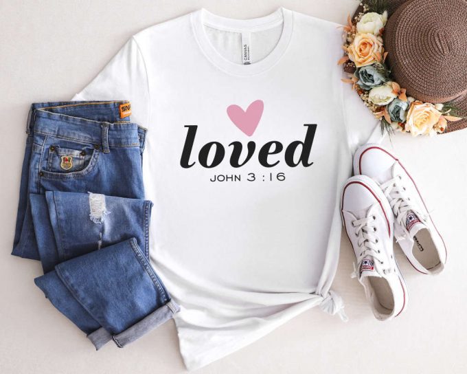 Embrace God S Love: Romans 5:8 Scripture Tee - Inspiring Christian Shirt 2