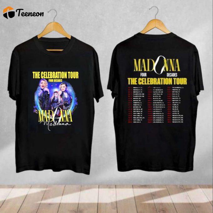 Madonna The Celebration 2024 Tour Shirt - Exclusive Merch &Amp;Amp; Fan Gifts 1