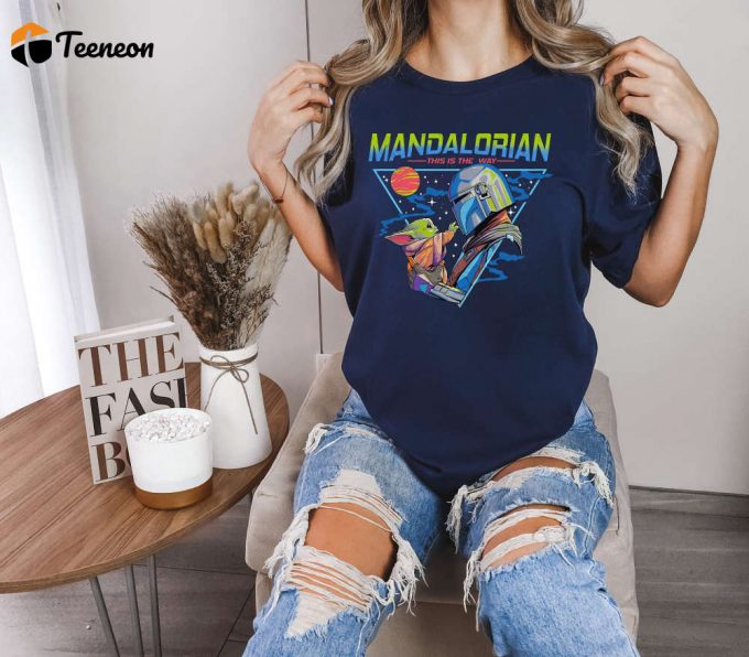 Shop Mandalorian Grogu Shirt &Amp;Amp; Sweatshirt Star Wars Disney Hoodie 1