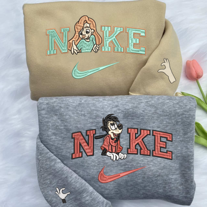 Stylish Max Goof &Amp; Roxanne Matching Embroidered Sweatshirt - Perfect Gift For Men &Amp; Women, Gift For Men Women 2