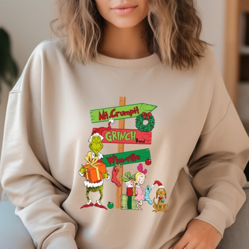 Merry Grinchmas Sweatshirt: Funny Christmas Shirts for a Festive Family Holiday