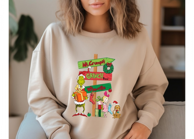 Merry Grinchmas Sweatshirt: Funny Christmas Shirts For A Festive Family Holiday 2