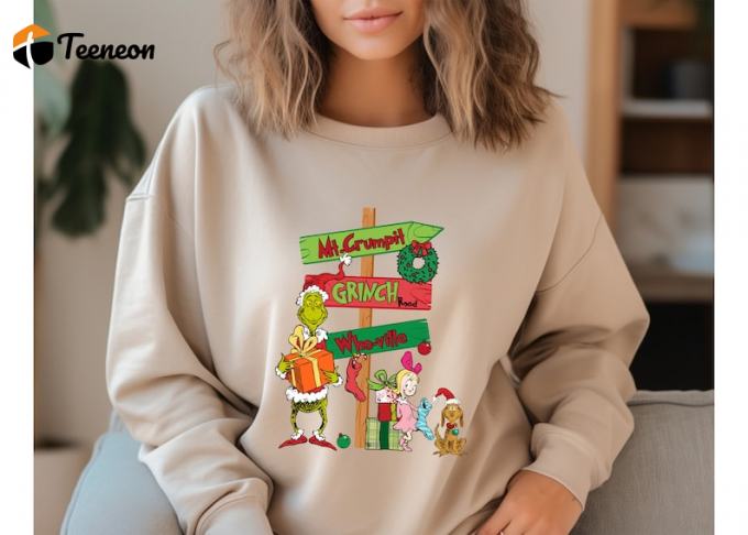 Merry Grinchmas Sweatshirt: Funny Christmas Shirts For A Festive Family Holiday 1