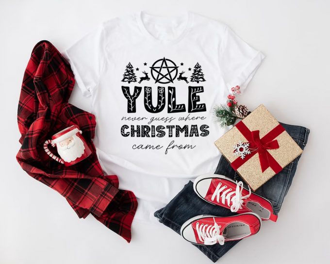 Merry Yule &Amp; Happy Solstice Sweatshirt – Festive Winter Holiday Shirt 2