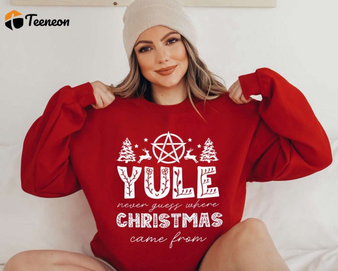 Merry Yule &Amp;Amp; Happy Solstice Sweatshirt – Festive Winter Holiday Shirt 1