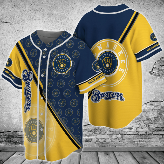 Milwaukee Brewers Mlb Baseball Jersey Shirt For Fans 2