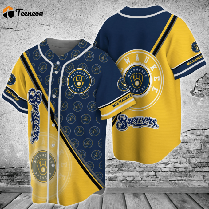 Milwaukee Brewers Mlb Baseball Jersey Shirt For Fans 1