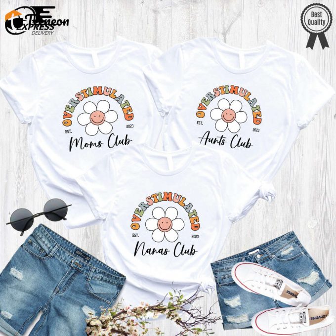 Shop The Best Family Shirts: Moms Club Auntie Mommy &Amp;Amp; Me Aunt Niece Nana Grandkid Sister Sisters Club Sibling Shirts 1