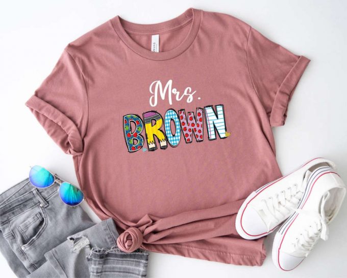 Mrs Brown Funny Family Shirt: Cute Easter &Amp; Back To School Shirt For Teacher Appreciation Kindergarten – Easter School Theme 2