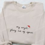 Christmas Embroidered Shirt & Hoodie: Unique Space Angel D Gift for Men Women Perfect Family Gifts