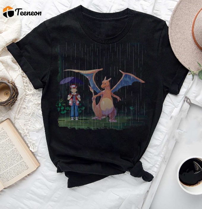 My Neighbor Charizard T-Shirt: Funny Pokemon Shirt &Amp;Amp; Vintage Tee - Perfect Charizard Shirt Fan Gift! 1