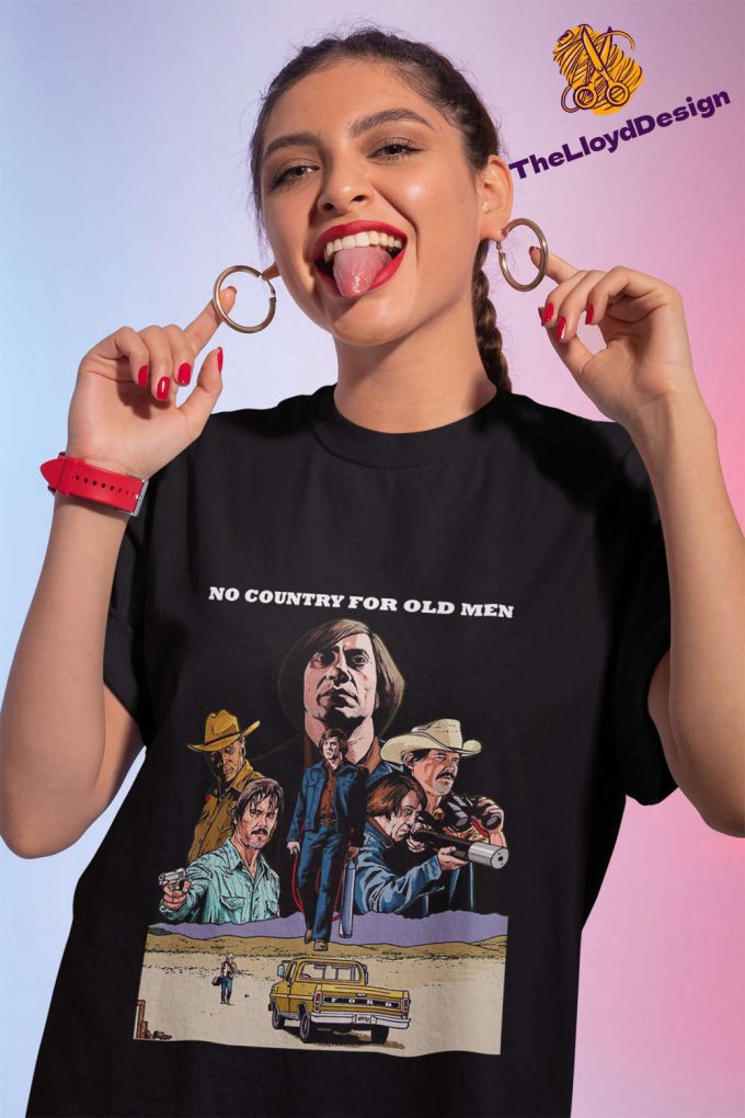 No Country For Old Men T-Shirt: Vintage 80S Movie Shirt With Anton Chigurh - Retro &Amp; Unisex 2