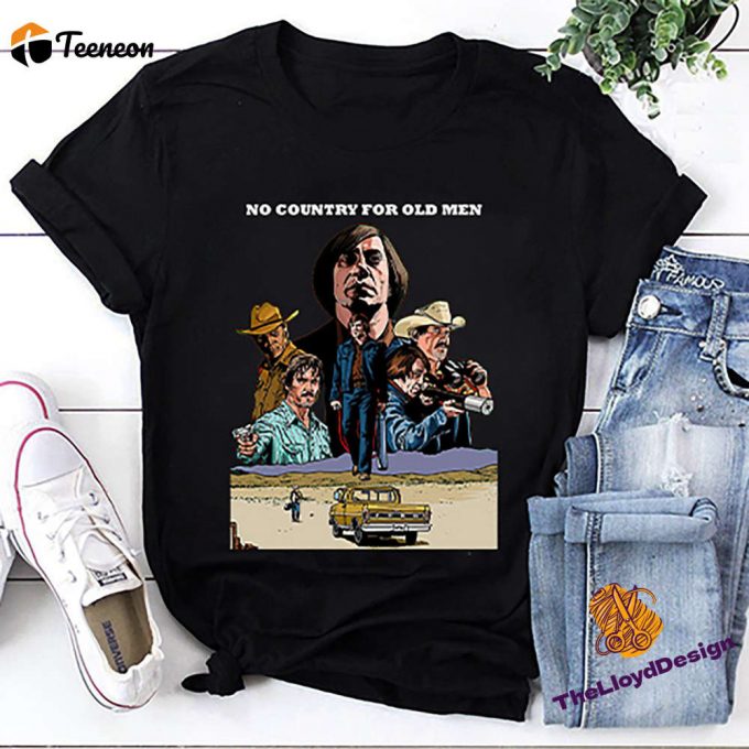 No Country For Old Men T-Shirt: Vintage 80S Movie Shirt With Anton Chigurh - Retro &Amp;Amp; Unisex 1