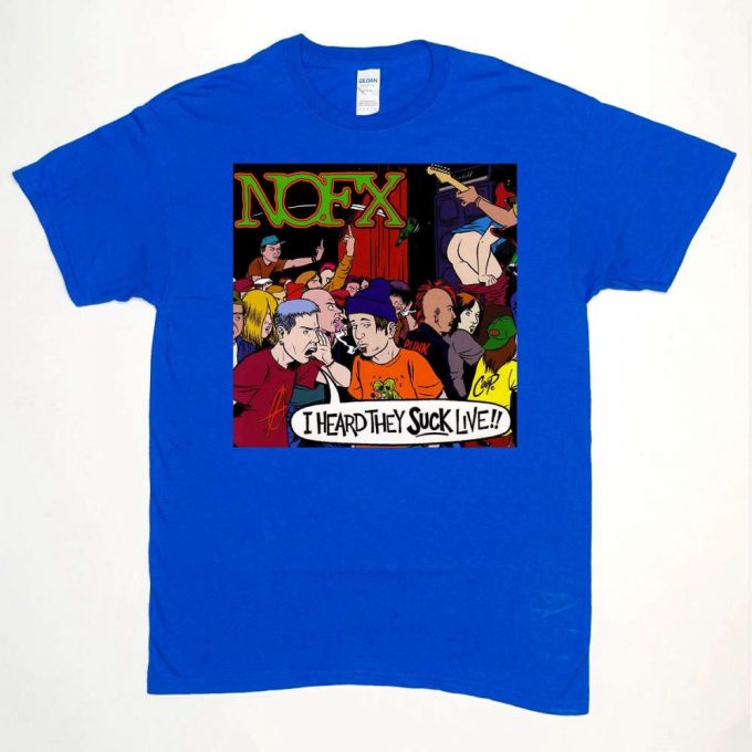 Nofx I Heard They Suck Live T-Shirt: Vintage Punk Rock 90S Music Tee 2