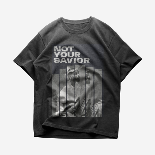 Not Your Savior Unisex Heavy Cotton Shirt: Edgy Style for Bold Fashionistas