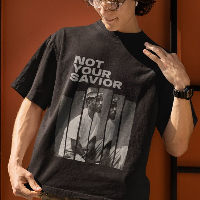 Not Your Savior Unisex Heavy Cotton Shirt: Edgy Style For Bold Fashionistas 3