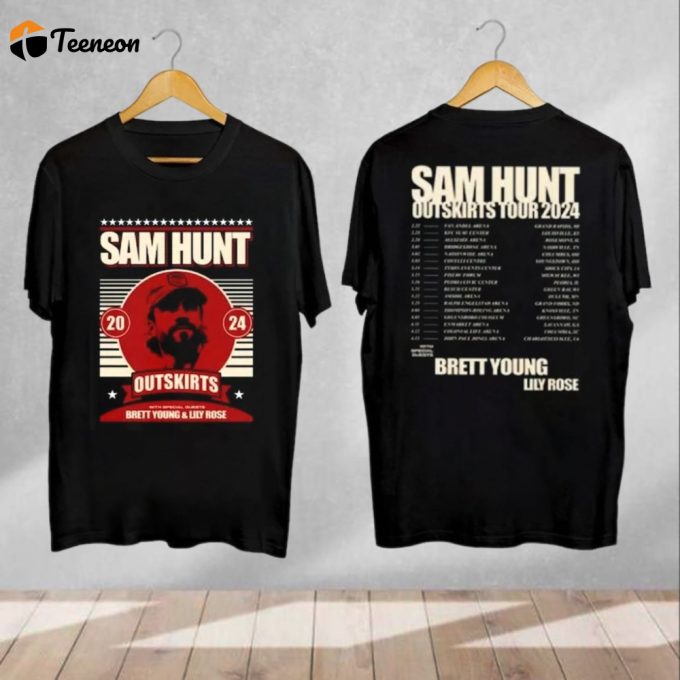 Exclusive Sam Hunt Outskirts 2024 Tour Merch: T-Shirts Gifts &Amp;Amp; More! 1