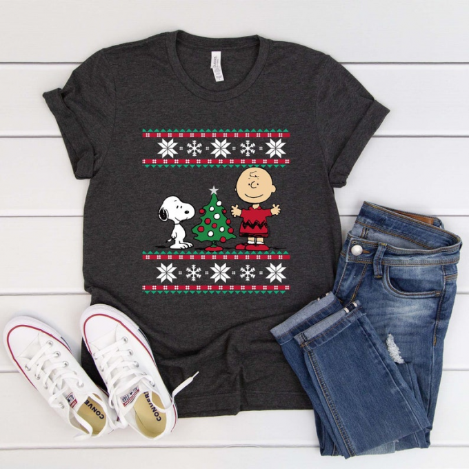 Get Festive With Peanuts Snoopy And Charlie Christmas Shirt - Limited Edition Holiday Apparel 2