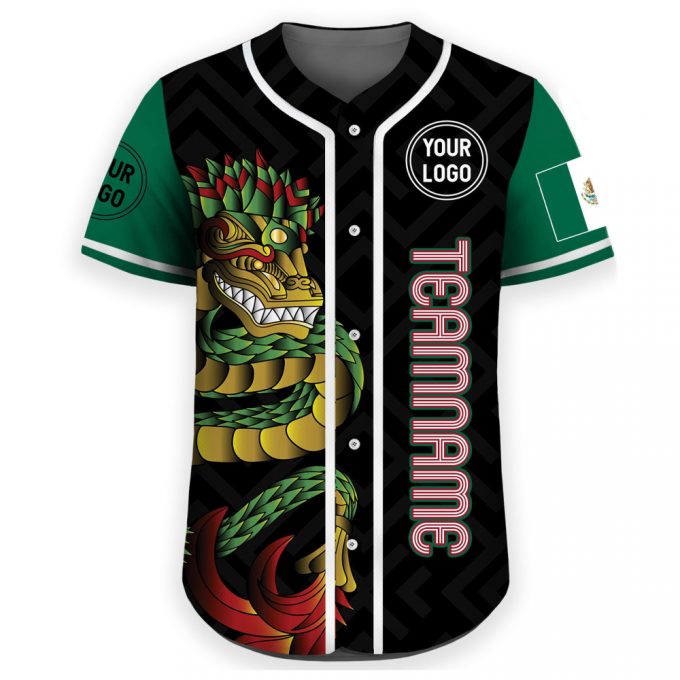 2024 Mexico Baseball Jersey - Personalized &Amp; Customized With Mexico Flag Men Women Youth &Amp; Preschool Trending Team Name &Amp; Number 2