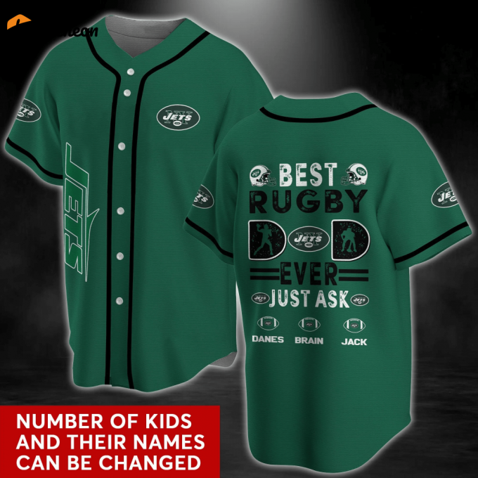 Personalized New York Jets Mlb Baseball Jersey Shirt 1