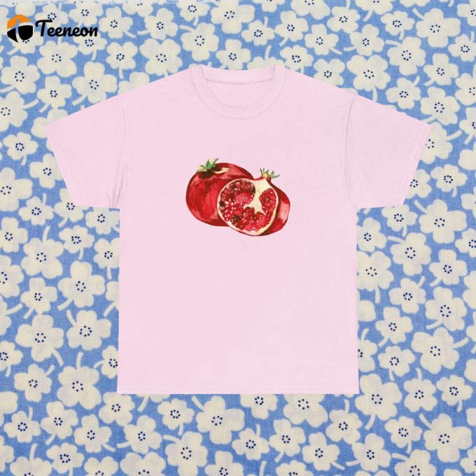 Cute Pomegranate T-Shirt: Coquette Clothing S Graphic Cotton Tee For Bff Bestie Gifts 1