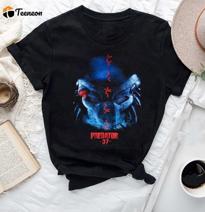 Predator 37Th Anniversary T-Shirt: Fan Gift With Predator Movie Vintage &Amp;Amp; Alien Designs 1