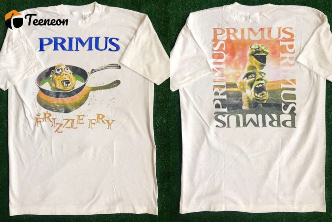 Primus Frizzle Fry 1990 Tour T-Shirt - Vintage Rock Concert Shirt 1