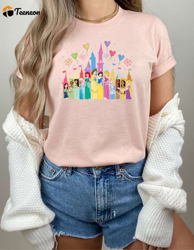 Disney Princess Castle Shirt - Perfect Gift For Disney Girl Trip &Amp;Amp; Family Fun 1