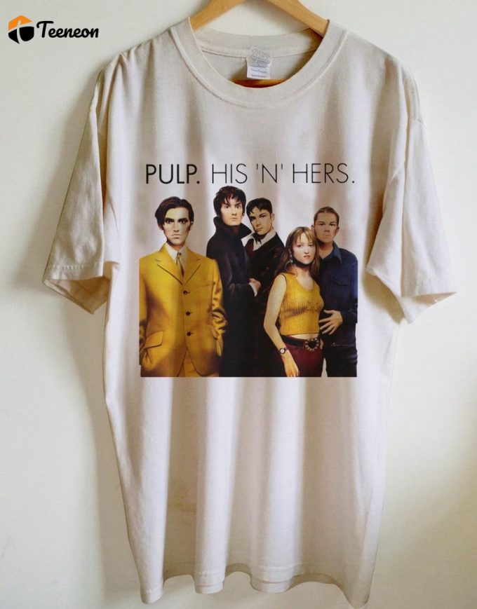 Pulp His N Hers Tour 1994 T-Shirt: Authentic 90S Music Tee From Iconic Pulp Rock Band 1