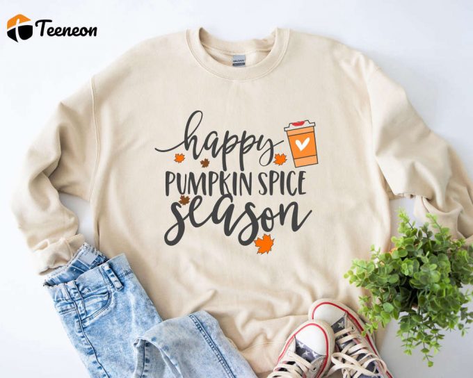 Fall Coffee Shirt: Pumpkin Spice Latte &Amp;Amp; Hot Coffee Lovers - Cute Seasonal Apparel 1