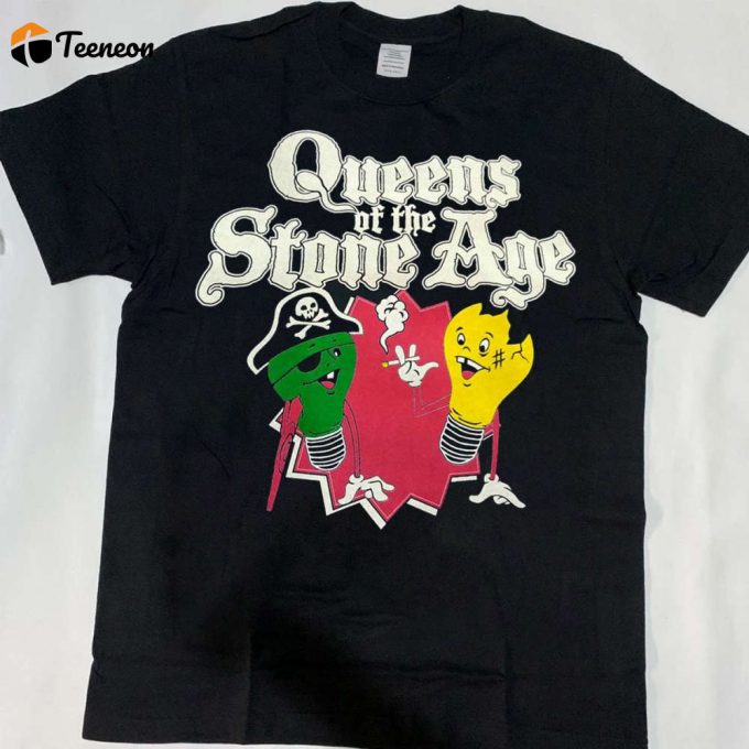 Queens Of The Stone Age Era Vulgaris T-Shirt: Band Shirt For 90S Music Lovers 1