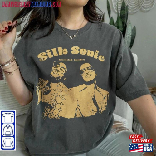 Get Groovy with Retro Bruno Mars & Anderson Park Shirt – Stylish Music-inspired Tee for Fans!